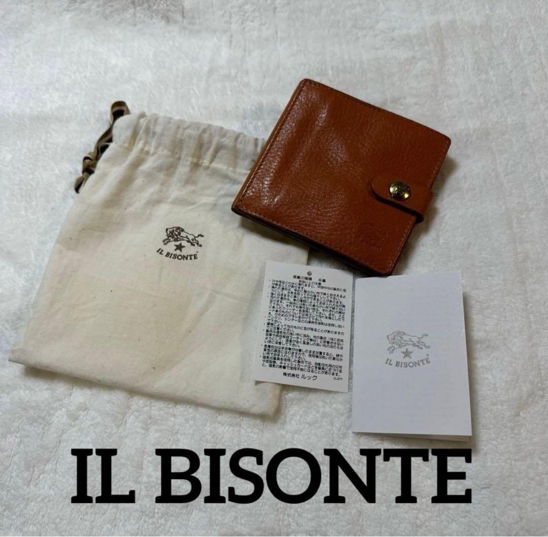 IL BISONTE（イルビゾンテ） 本革 二つ折りレザースクエアウォレット