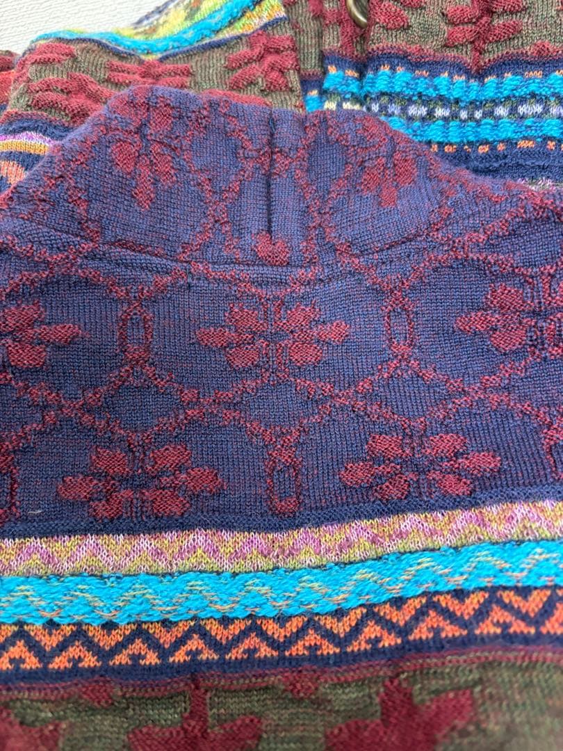 ☆新品☆ M.＆Kyoko ジャガード柄ニットコート