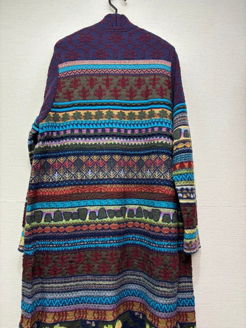 ☆新品☆ M.＆Kyoko ジャガード柄ニットコート