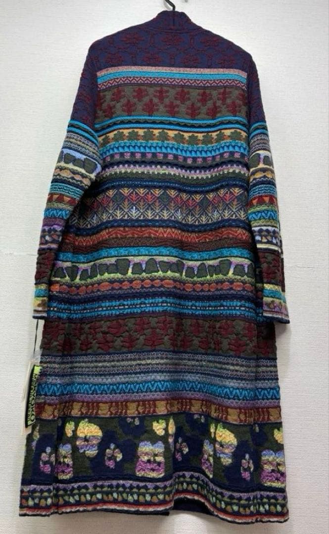 ☆新品☆ M.＆Kyoko ジャガード柄ニットコート