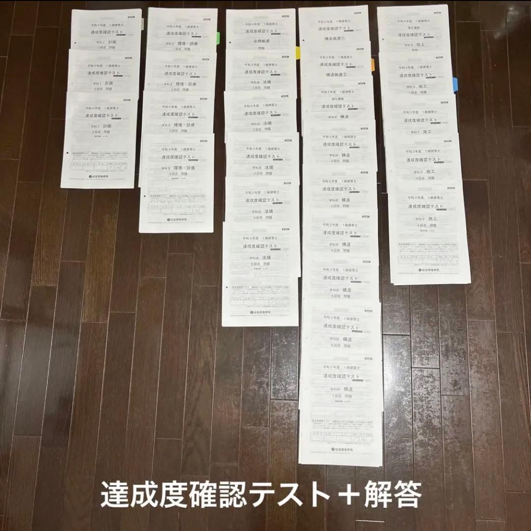 一級建築士 教材セット（テキスト・問題集・講義資料）