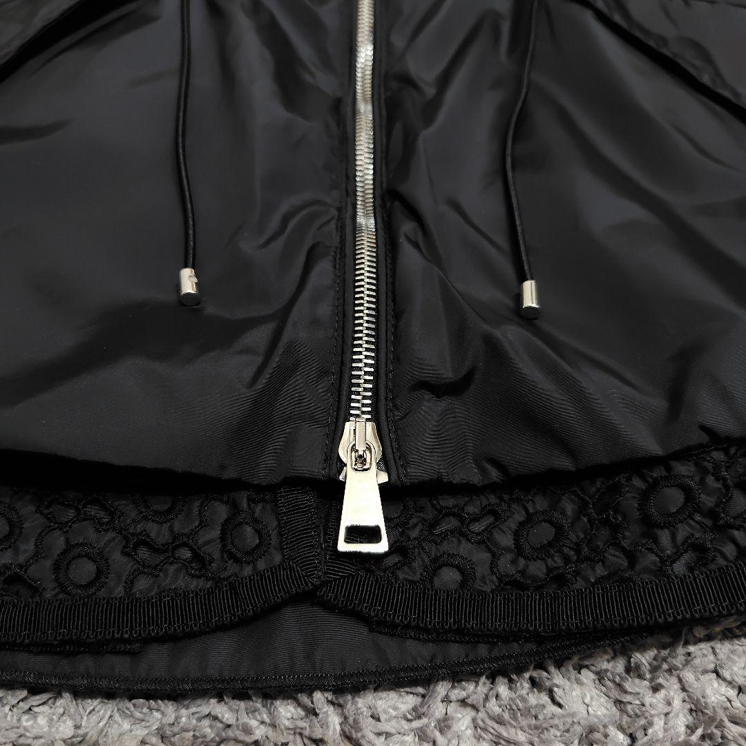 美品 モンクレール Lotus ナイロンジャケット フリル レース レディース
