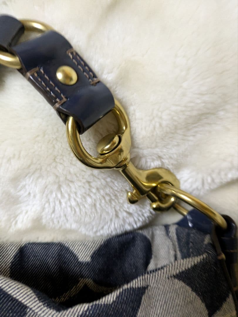 COACH ワンショルダーバッグ デニム風 ネイビー　美品