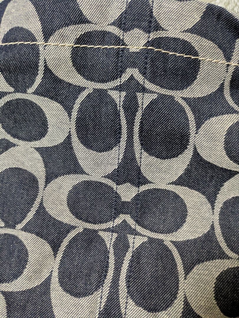 COACH ワンショルダーバッグ デニム風 ネイビー　美品