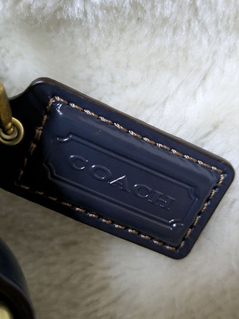 COACH ワンショルダーバッグ デニム風 ネイビー　美品