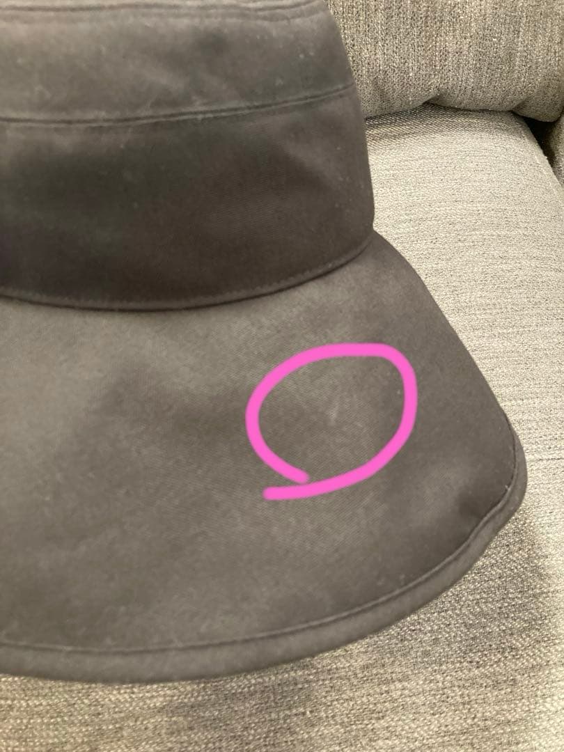 SUN BARRIER 100 ナチュラルハット　黒　M