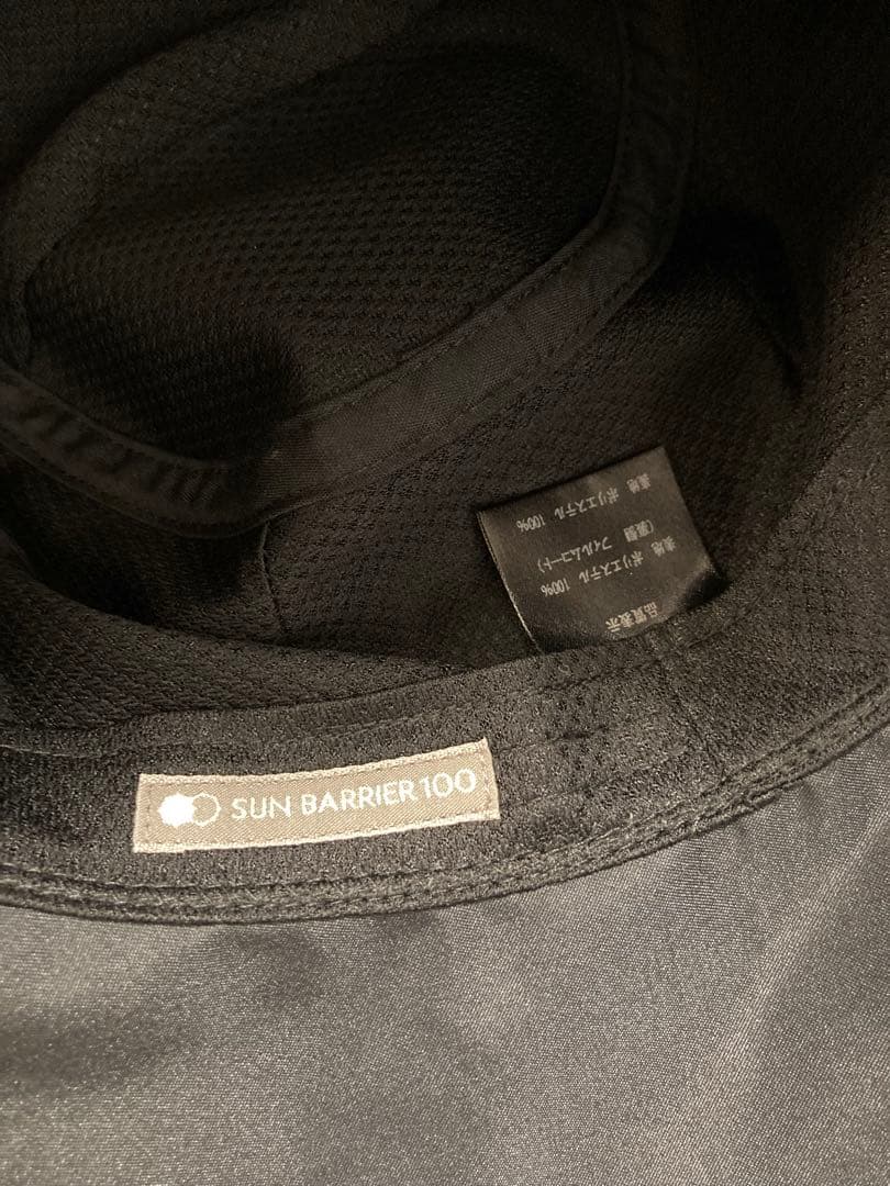 SUN BARRIER 100 ナチュラルハット　黒　M