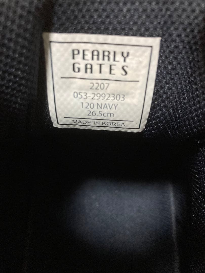 【新品未使用】PEARLY GATES ゴルフシューズ 26.5cm ネイビー