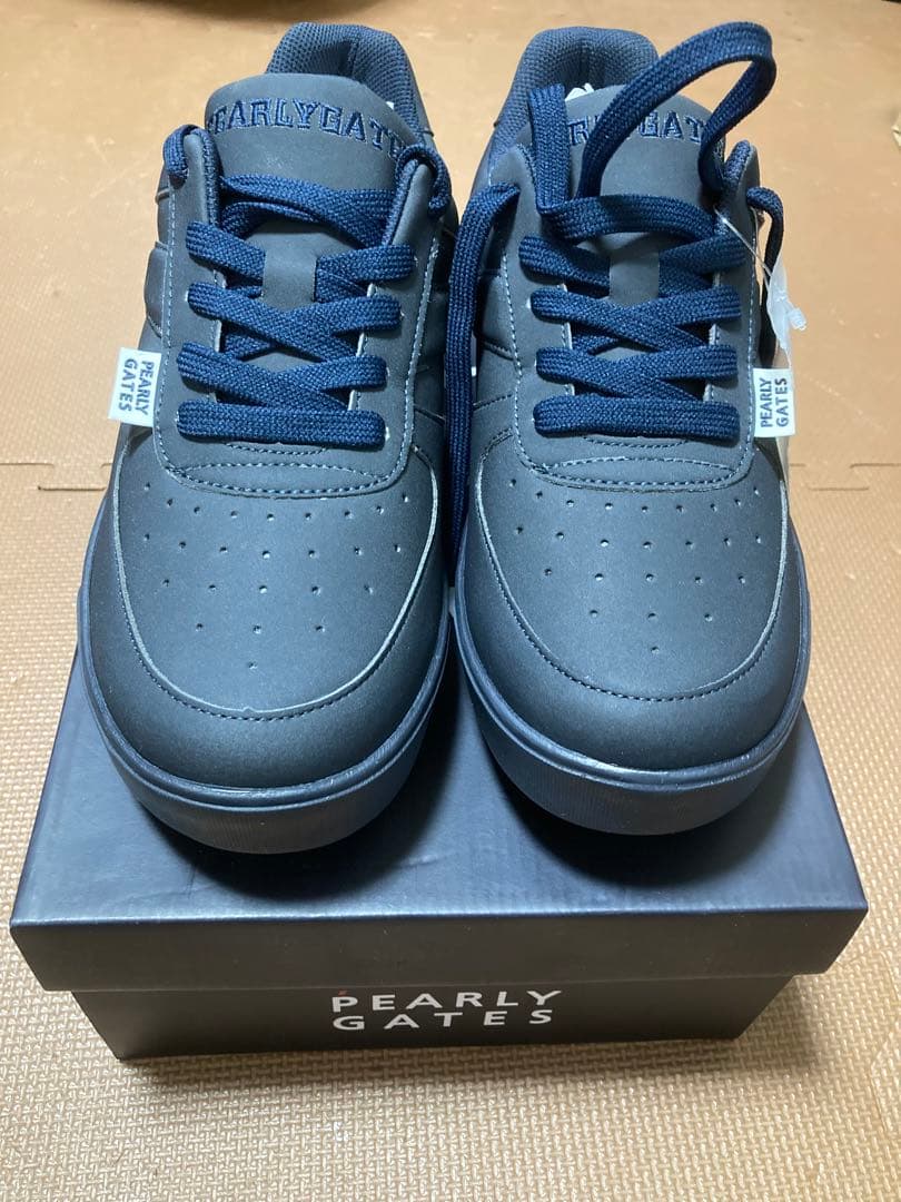 【新品未使用】PEARLY GATES ゴルフシューズ 26.5cm ネイビー