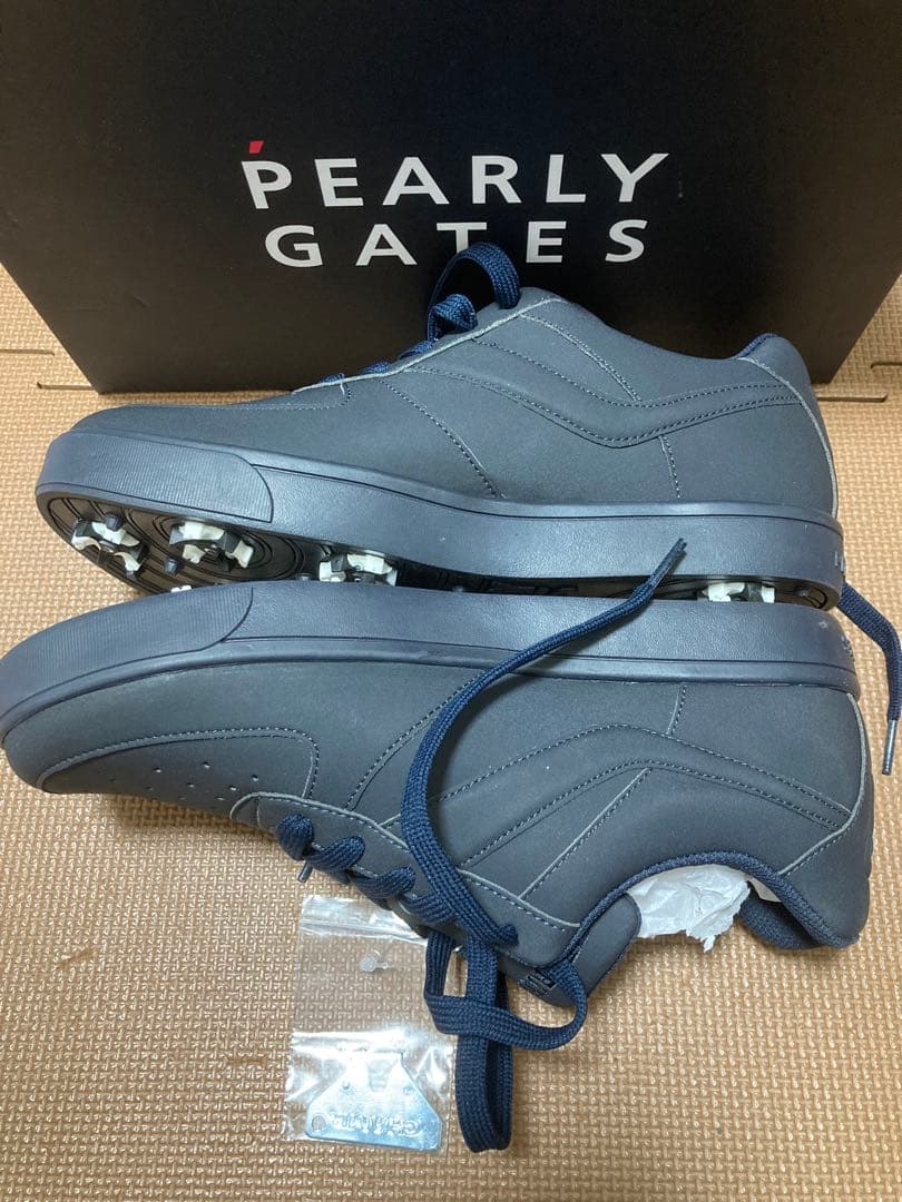 【新品未使用】PEARLY GATES ゴルフシューズ 26.5cm ネイビー