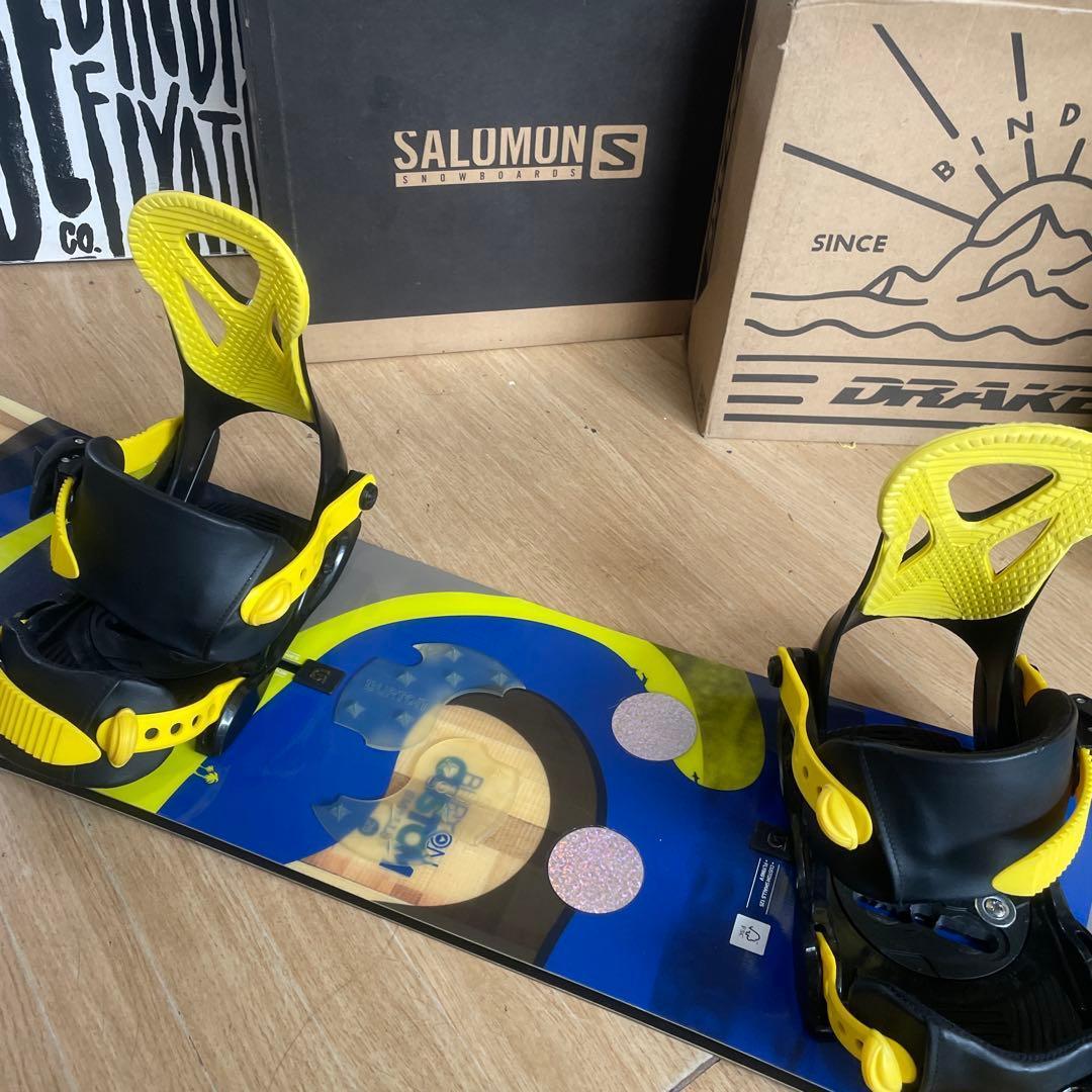 BURTON　バートンキッズスノーボードセット　バイン付　CUSTOM　カスタム