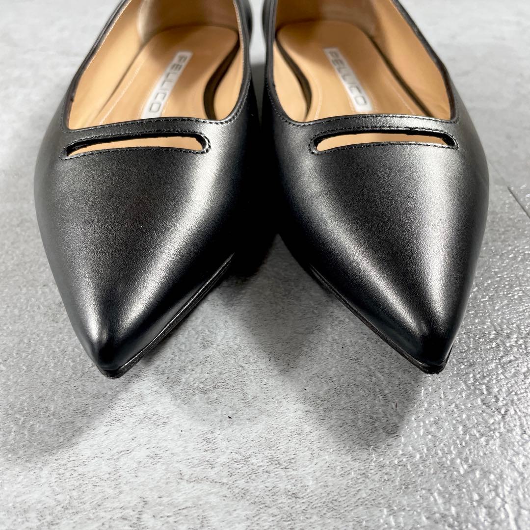 未使用級✨️ ペリーコ ANIMA アネッリ スムース パンプス ブラック