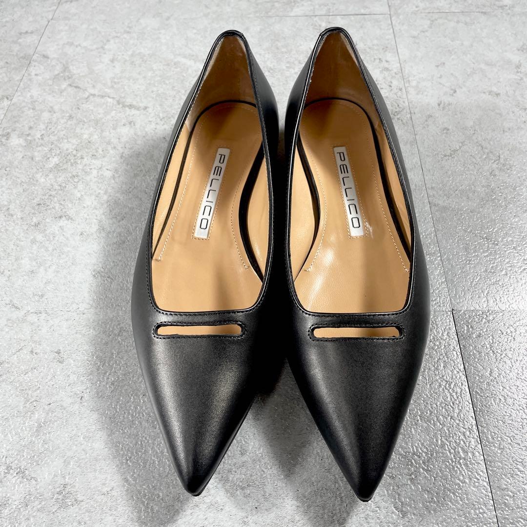 未使用級✨️ ペリーコ ANIMA アネッリ スムース パンプス ブラック