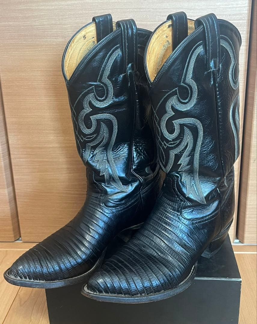 【はやの古着】Tony Lama ウエスタンブーツ リザード