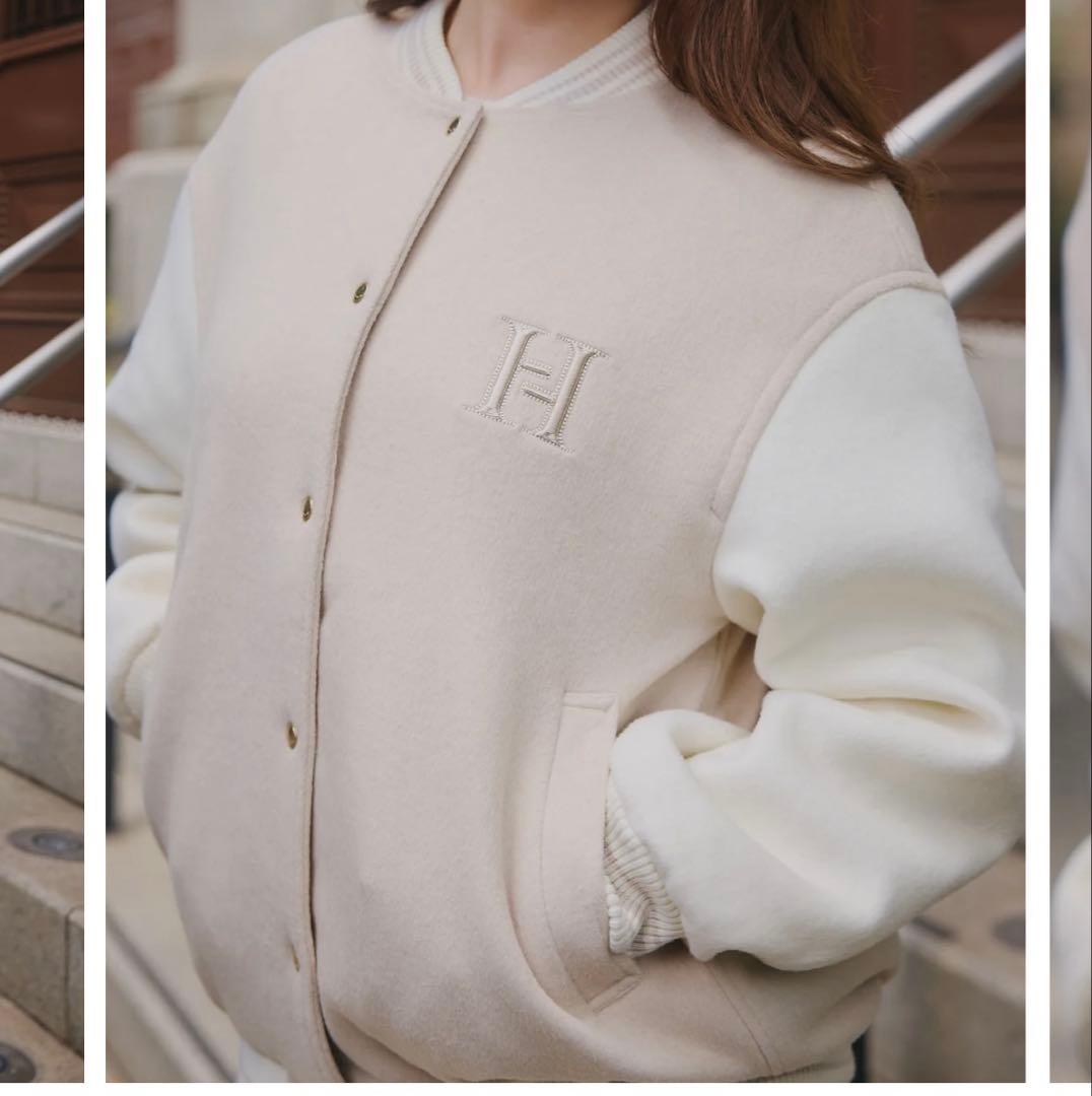 ジャケット・アウター Her lip to H Logo Varsity Jacket