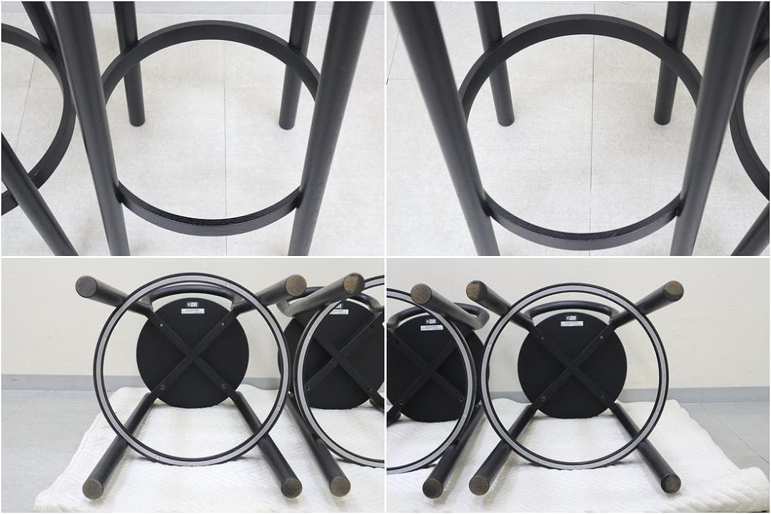 KNS カリモク ニュースタンダード キャストール バー スツール バックレスト