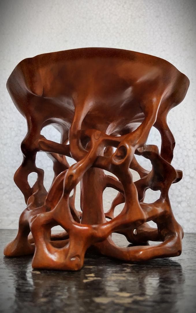 盆栽台　根卓　花台　盆栽　インテリア　高さ9㎝　置物