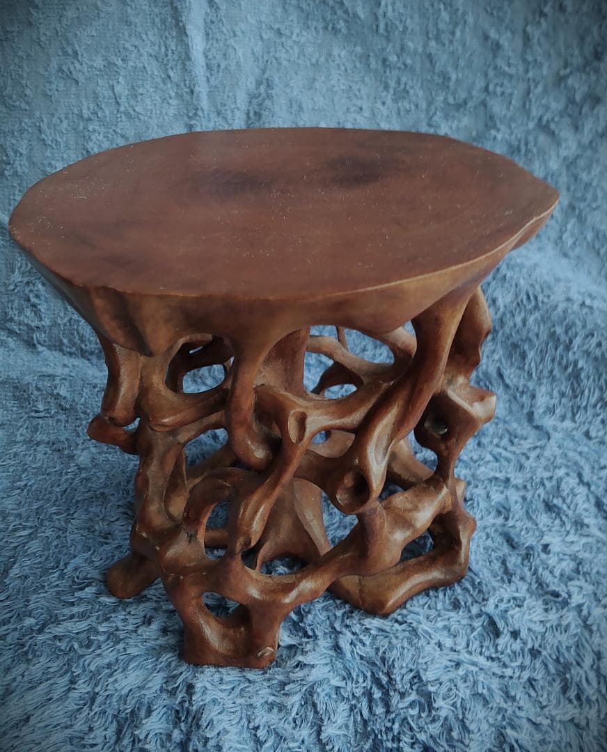 盆栽台　根卓　花台　盆栽　インテリア　高さ9㎝　置物