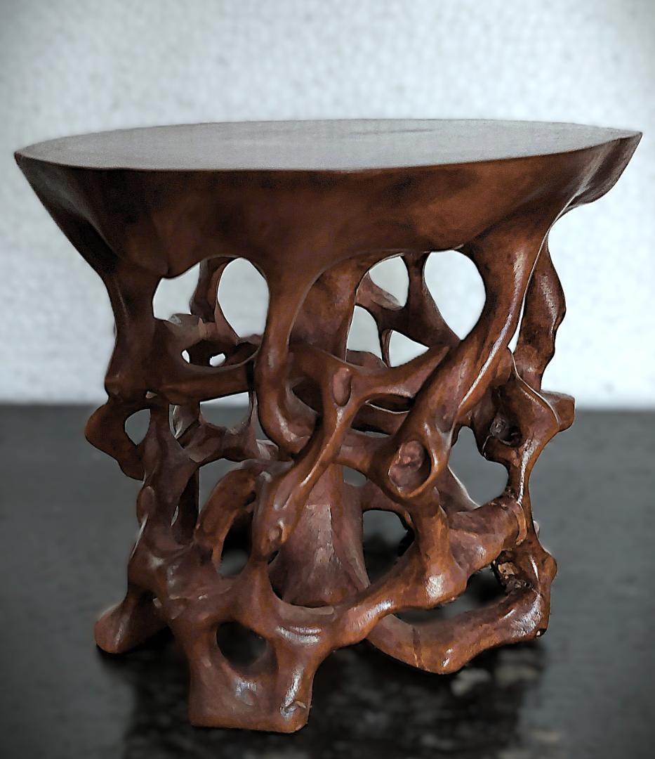 盆栽台　根卓　花台　盆栽　インテリア　高さ9㎝　置物