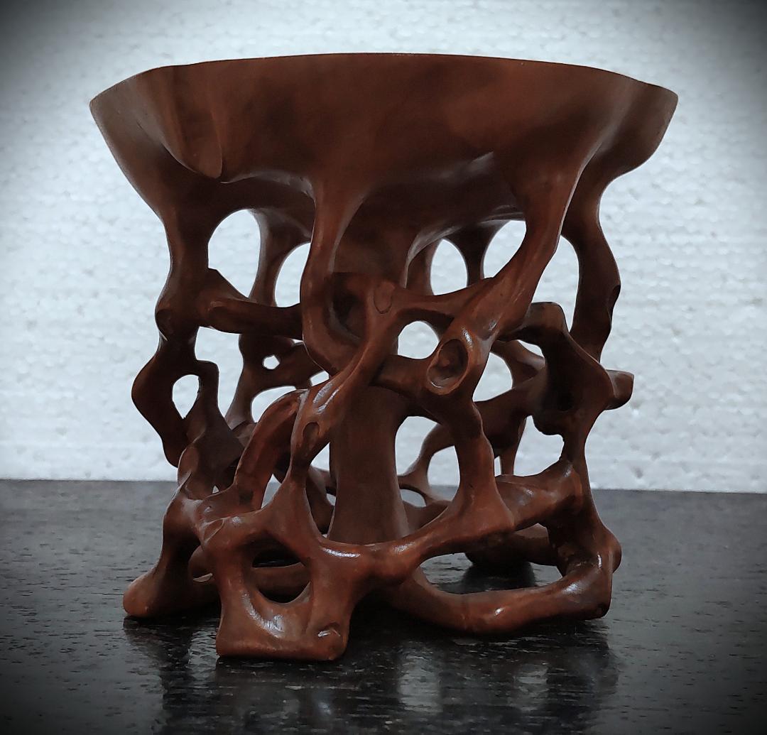 盆栽台　根卓　花台　盆栽　インテリア　高さ9㎝　置物