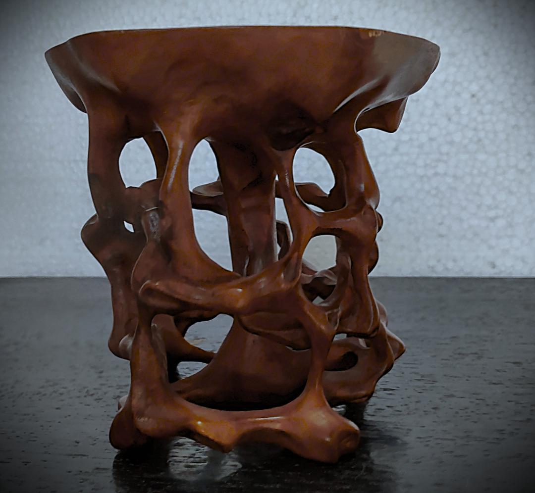 盆栽台　根卓　花台　盆栽　インテリア　高さ9㎝　置物