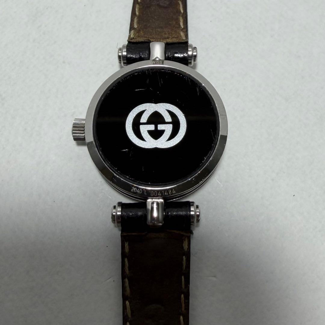 【稼働】グッチ 2040L 腕時計 サイドシェリー ヴィンテージ スイス製