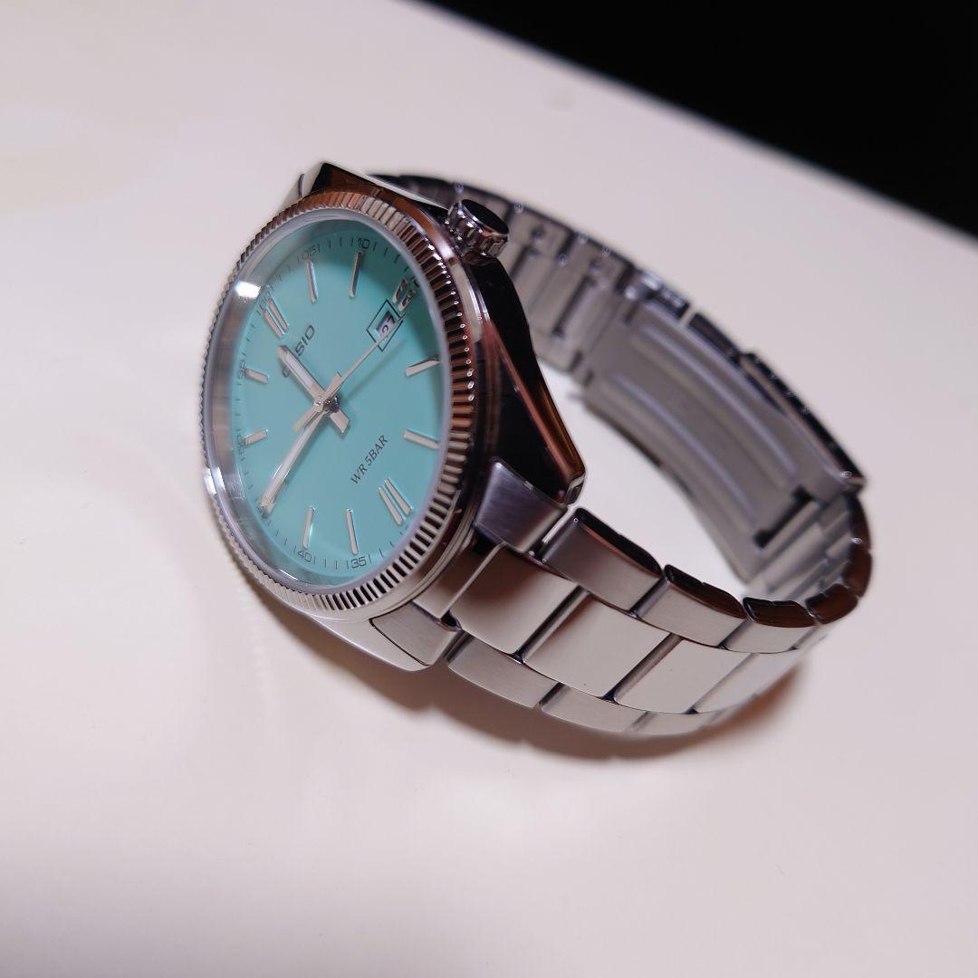 【CASIO】 mtp-1302d-2a2jf カシオ　腕時計ターコイズブルー