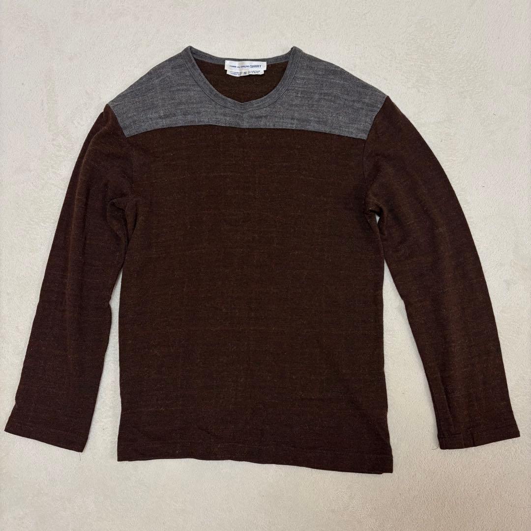 【美品】コムデギャルソンシャツ　長袖カットソー　M