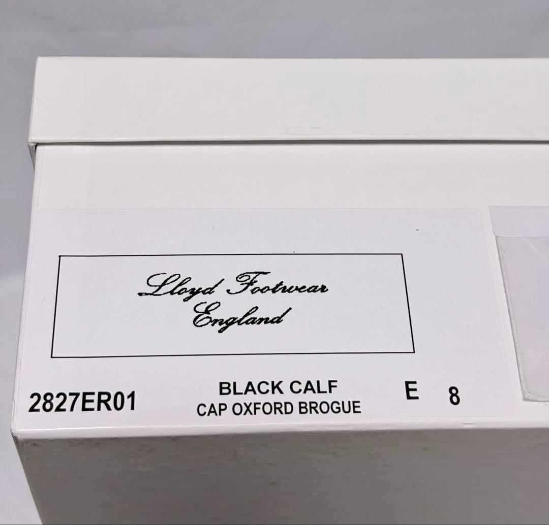 新品 Lloyd Footwear ロイド フットウェア カーフ 黒 8 革靴