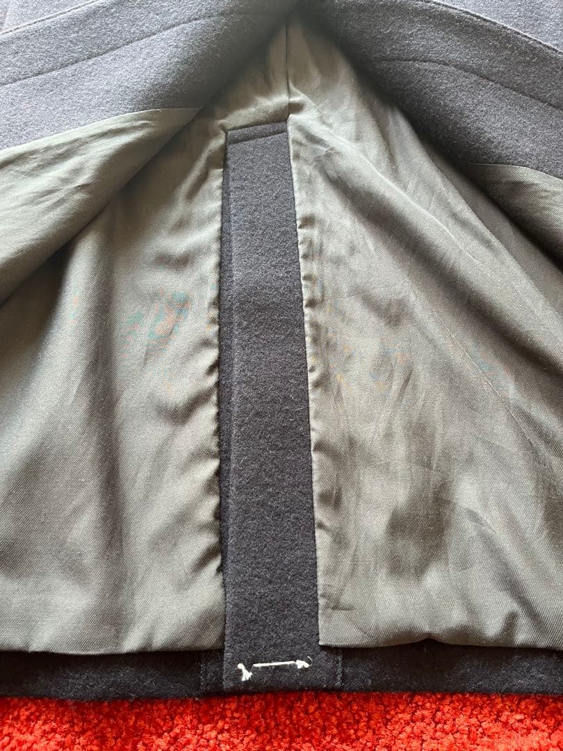 DES PRÉS woolノーカラーコート