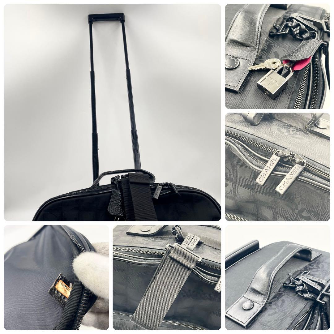 【美品】CHANELシャネル ニュートラベルライン キャリーケース シールあり