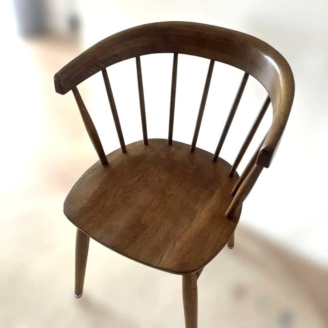 クラッシュゲート マルケッシュ ダイニングチェア 肘付 ブラウン　A