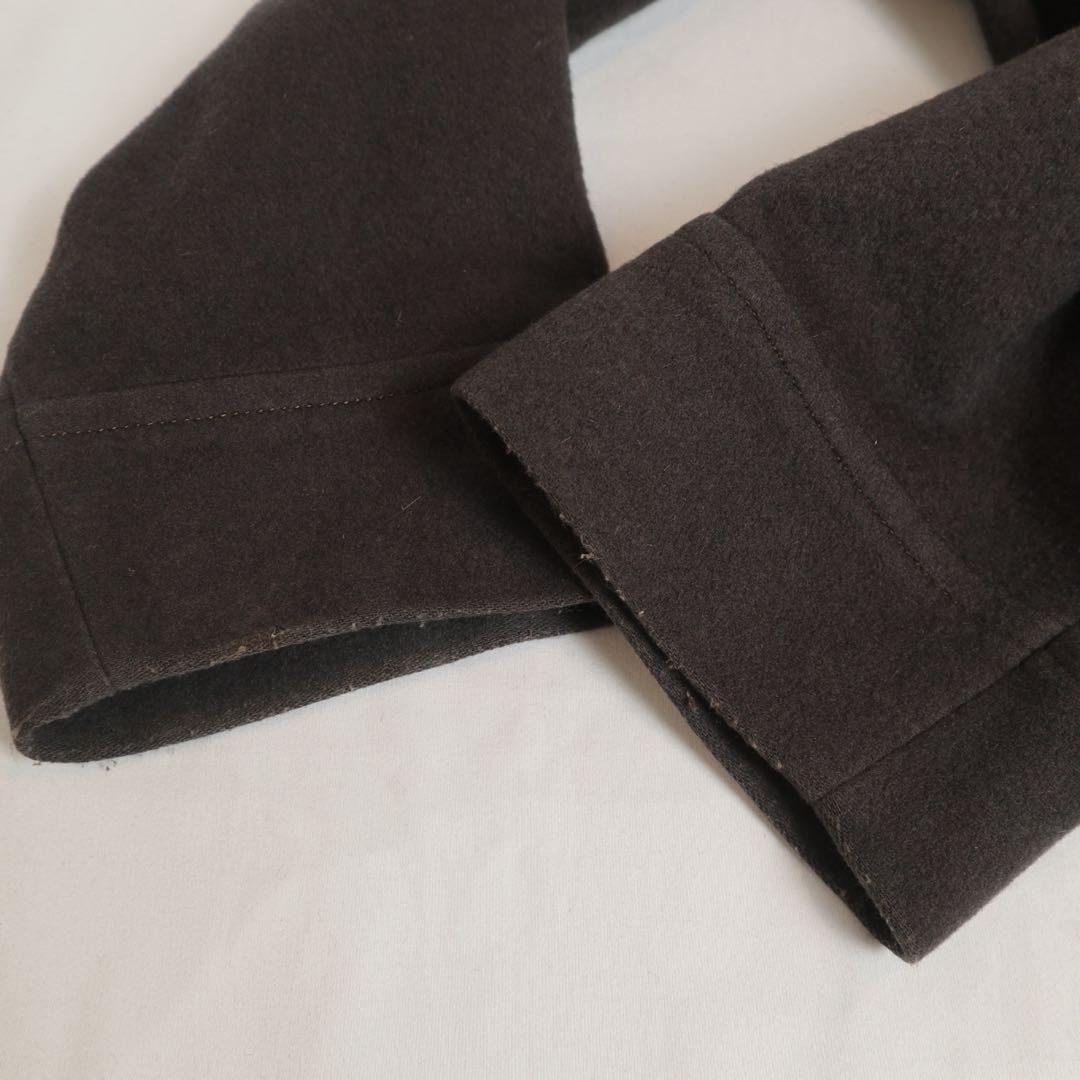 80s 90s Christian Dior 襟レザー ミンク混紡 コート