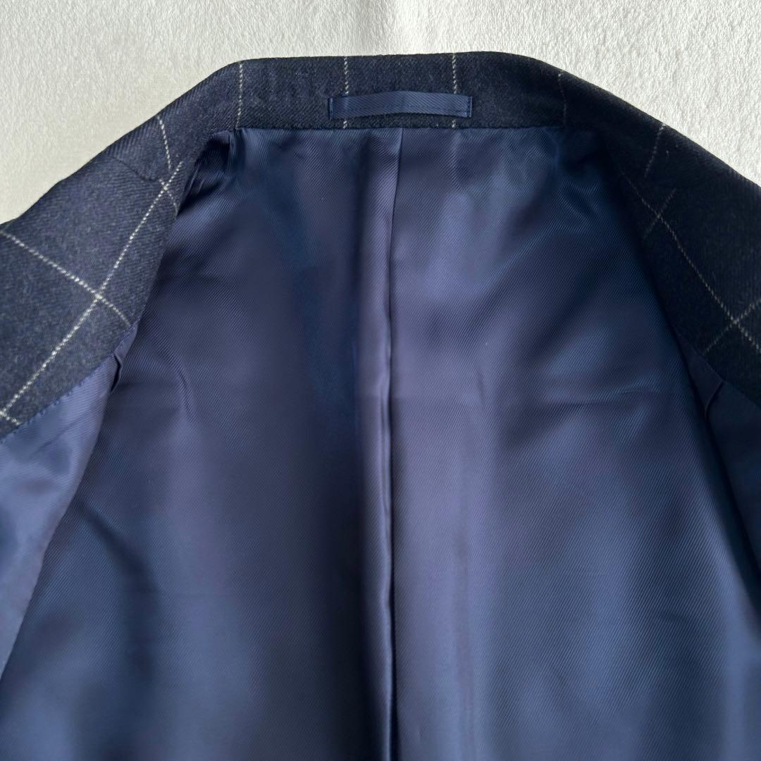 美品シップス ロロピアーナ カシミヤ ウール シルク ウィンドペン ジャケットM