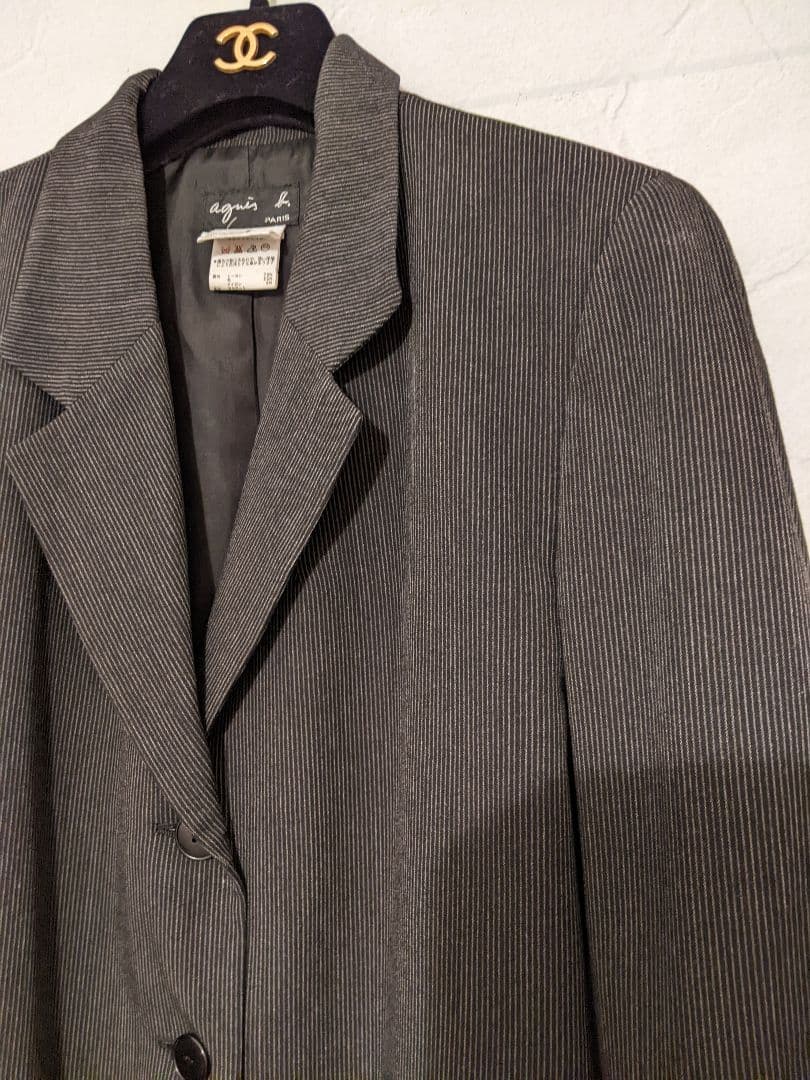 【美品】アニエスベー agnis b. コート チェスターコート ブラック