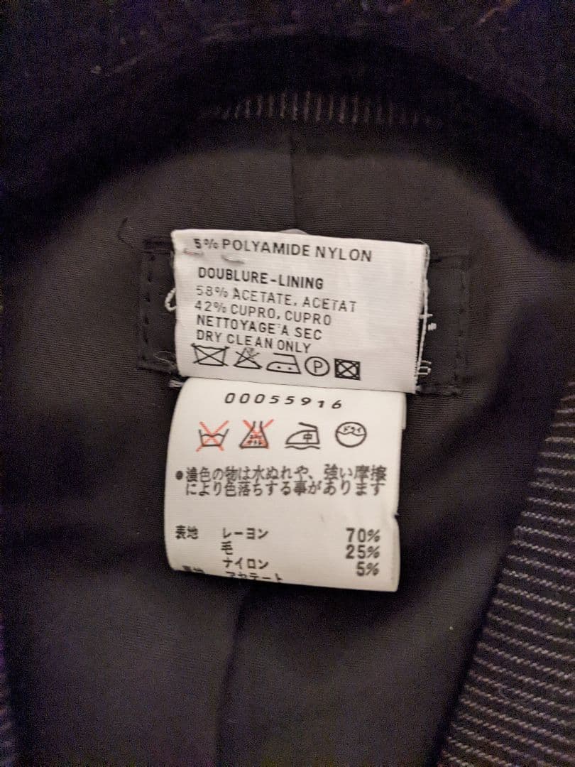 【美品】アニエスベー agnis b. コート チェスターコート ブラック