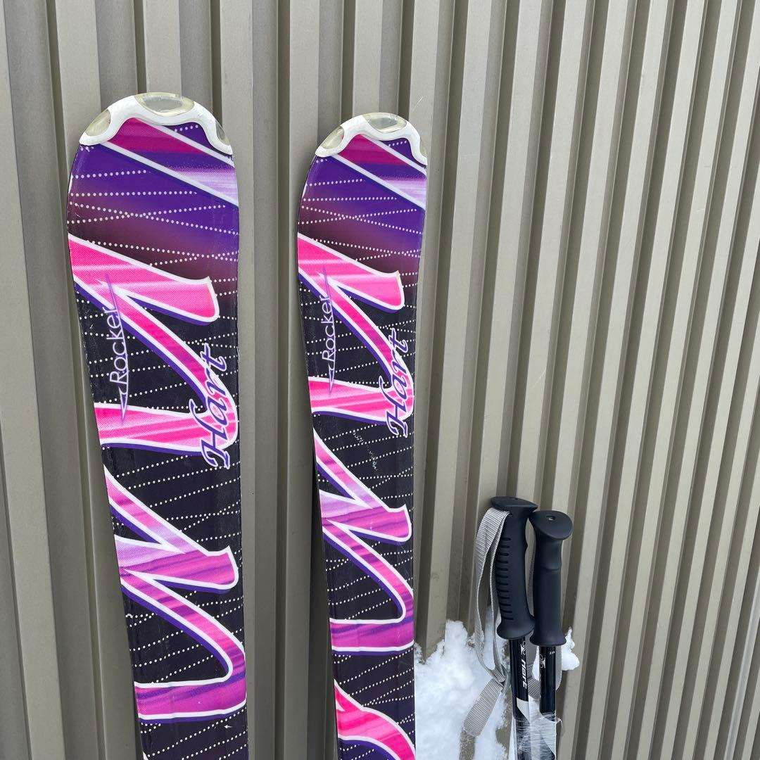 1シーズン使用　ハート　137 140 スキー板 レディース　大人用