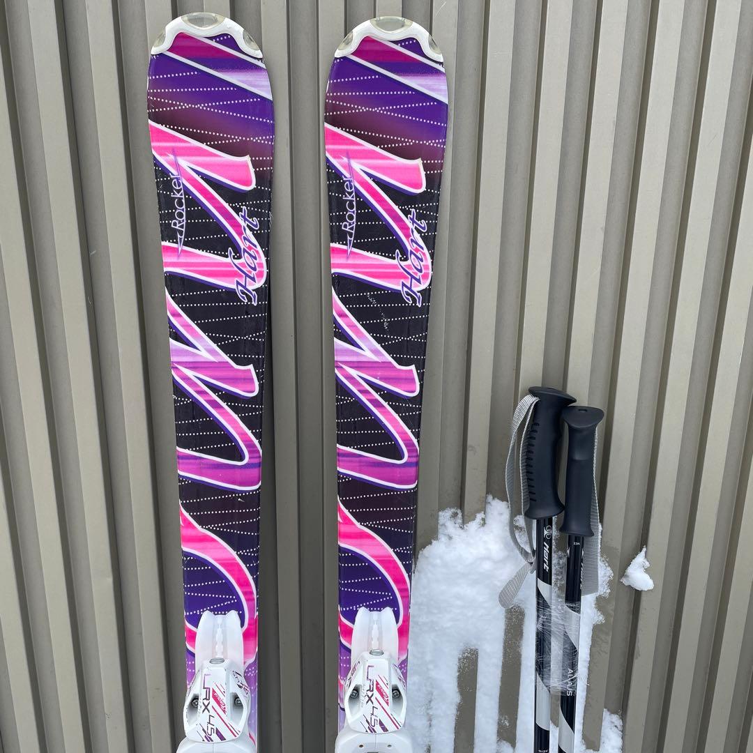 1シーズン使用　ハート　137 140 スキー板 レディース　大人用