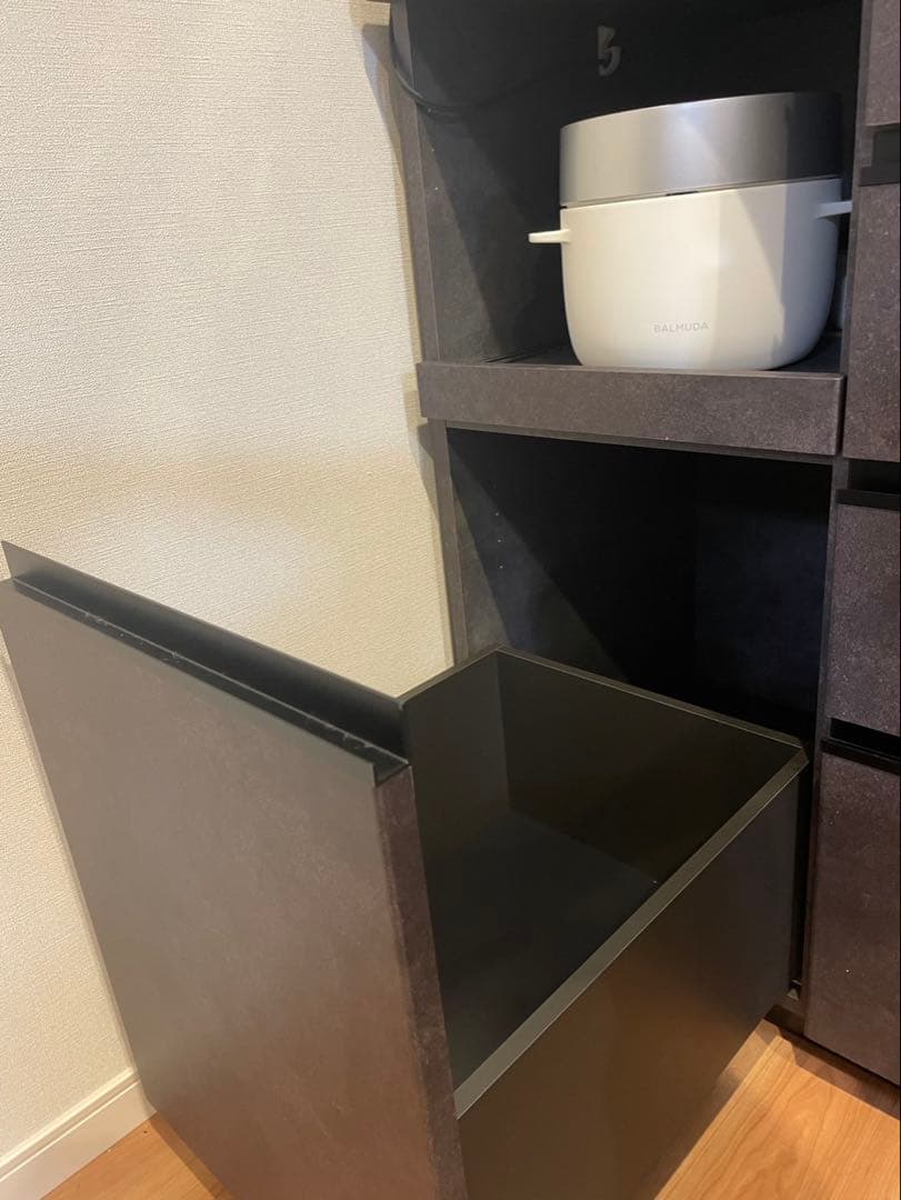 【美品】パモウナ食器棚ECA-1600R セラミカネロ 幅160cm 大容量収納