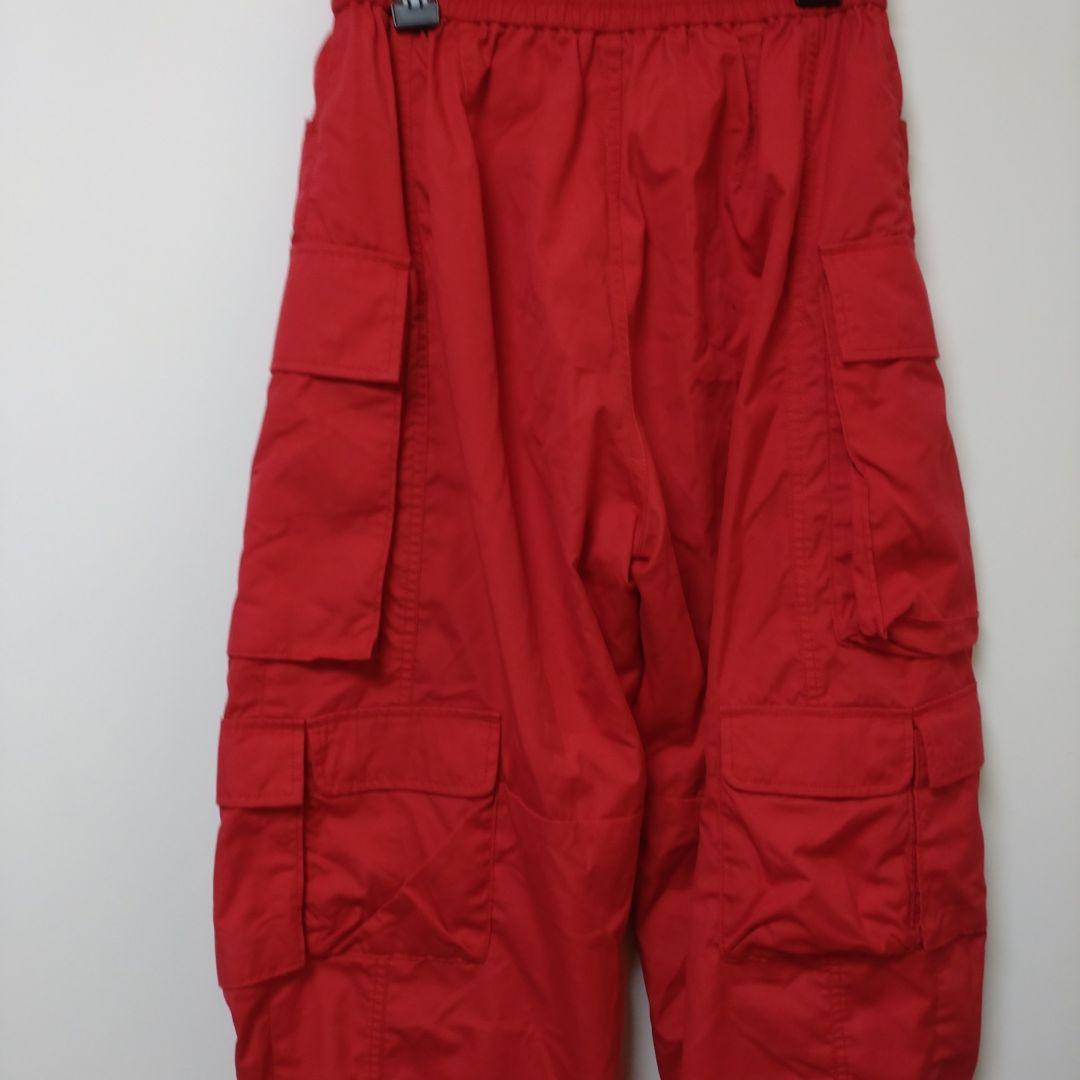 レッド カーゴパンツ ゴムウエスト RNA 赤美品