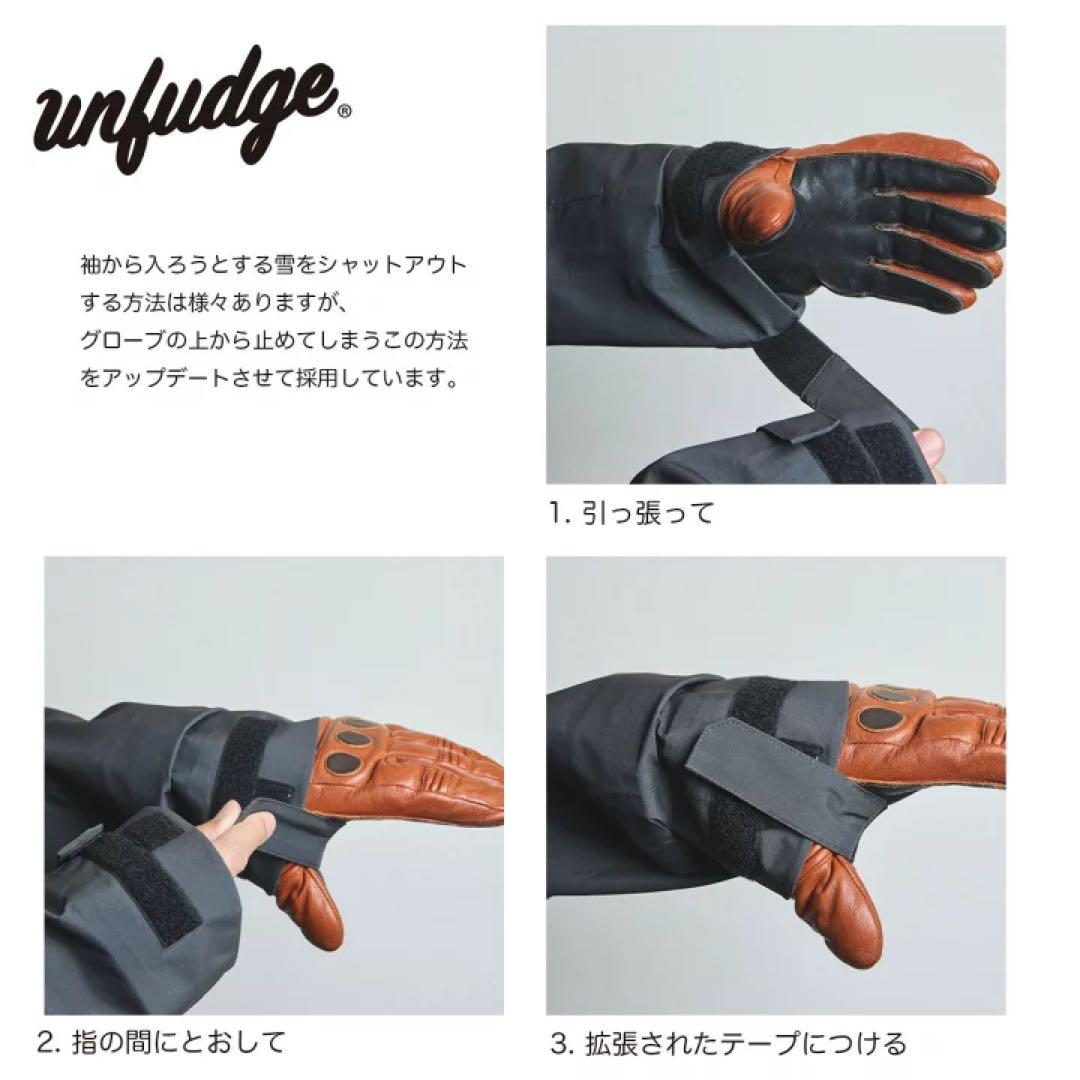 アンファッジ スノボウェア クラウドジャケットBlueGrey 25-26