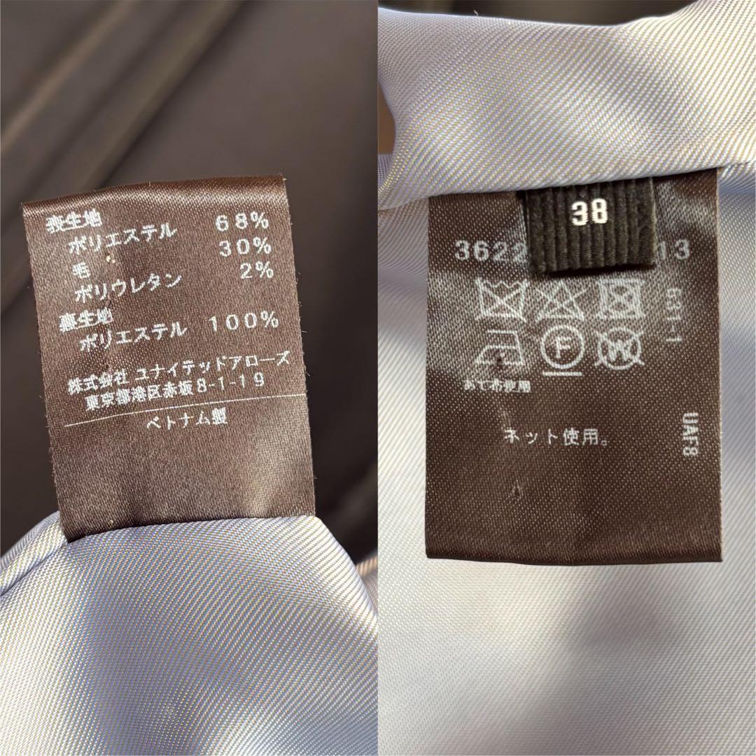 【1度着用のみ美品】 ユナイテッドアローズ ダブルテーラードジャケット 金ボタン