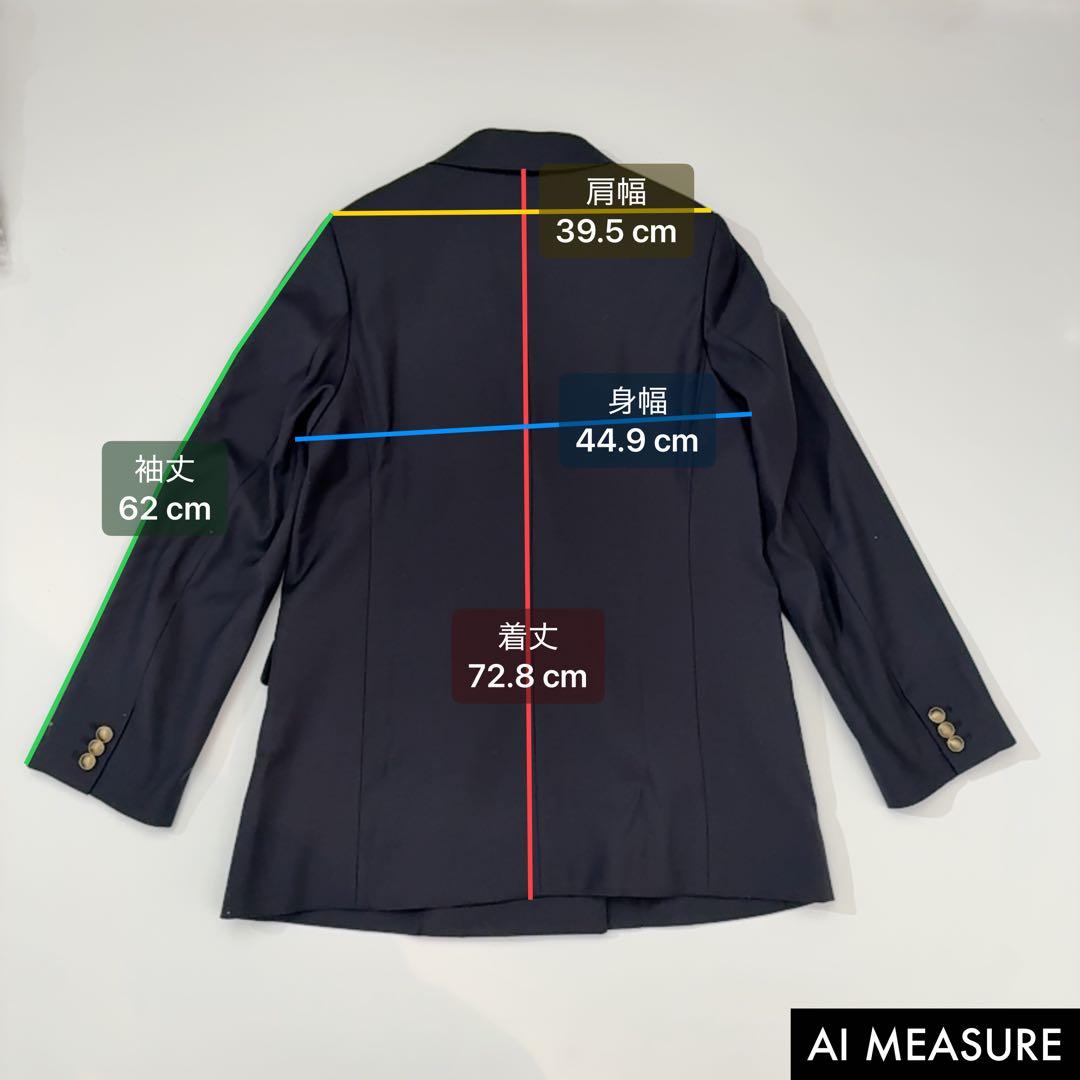 24SS✨ミラオーウェン 金釦ダブルブレストロングブレザー ネイビー FREE