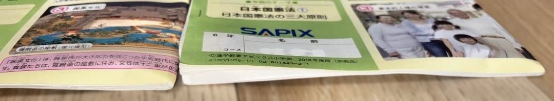 書き込みなし SAPIX サピックス 小6 社会 テキスト