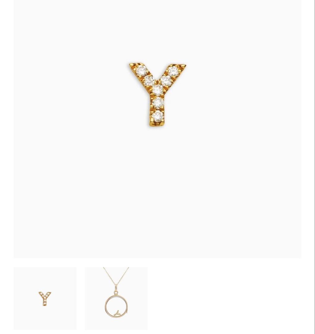 Loquet London Y ダイヤモンドチャーム