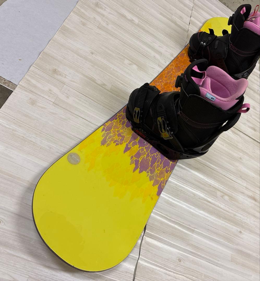 【BURTON3点セット】Burton フェザー　144cm スノーボード