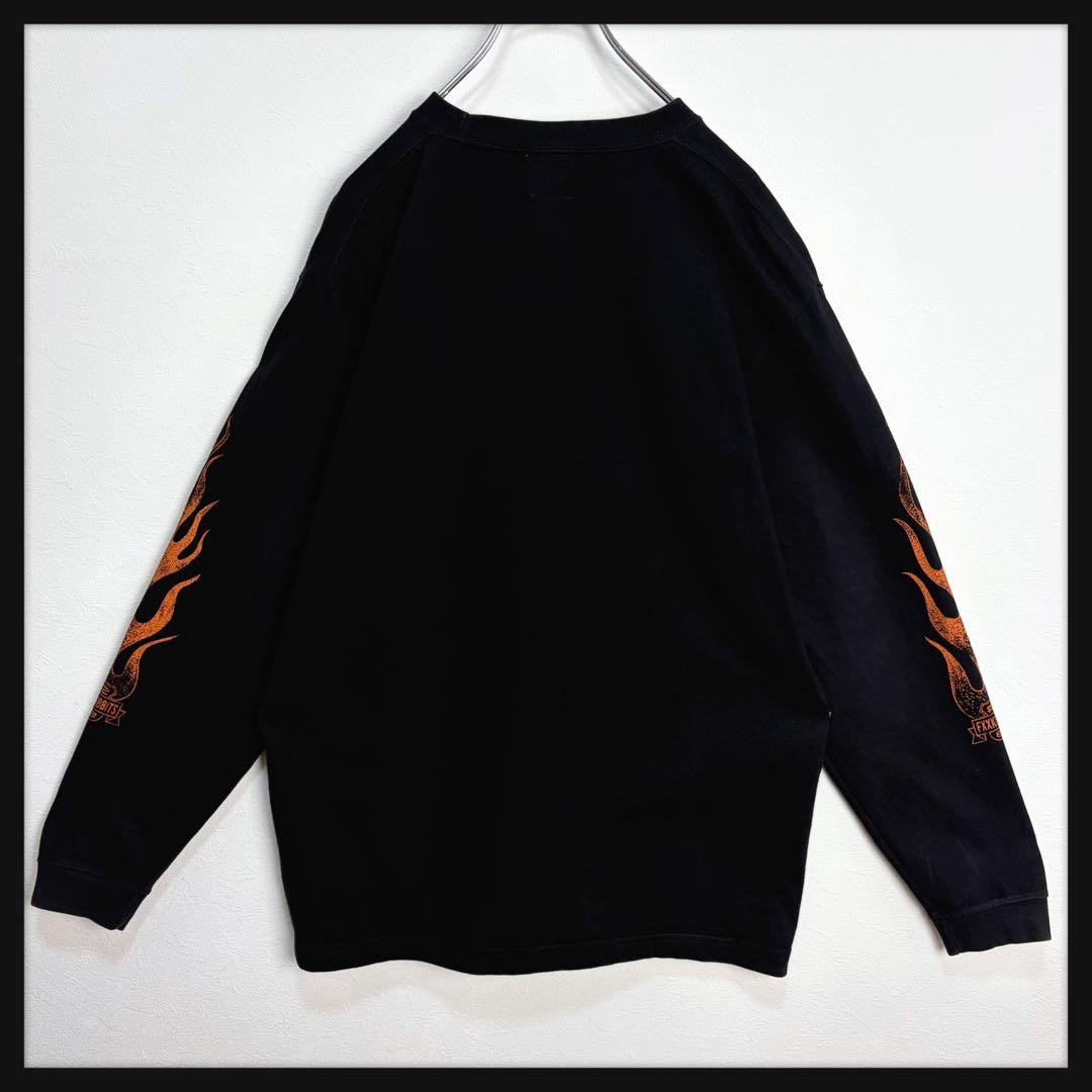 【完売デザイン】FR2 ガール 長袖 ロンT ハーレー ファイヤー 激レア 美品