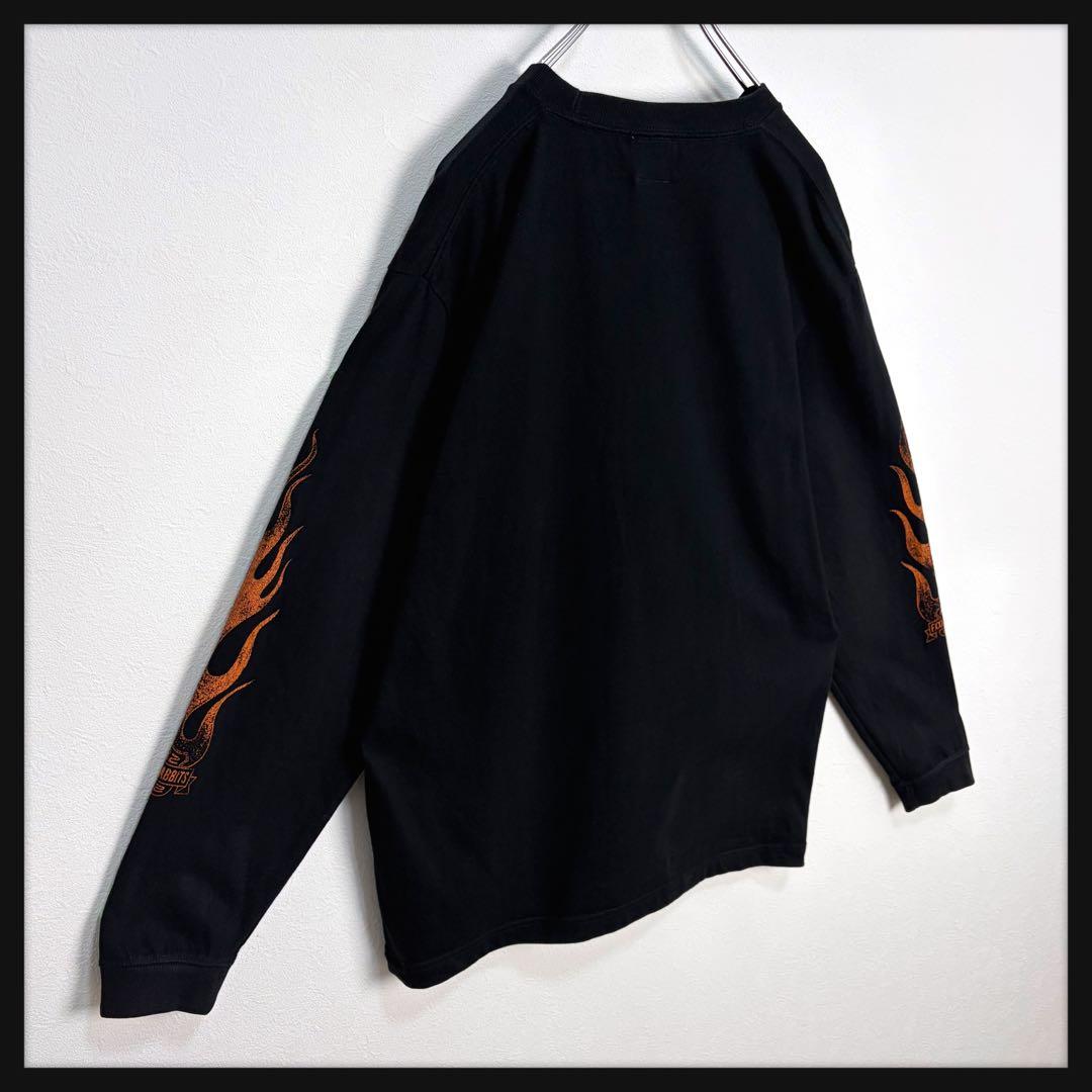 【完売デザイン】FR2 ガール 長袖 ロンT ハーレー ファイヤー 激レア 美品