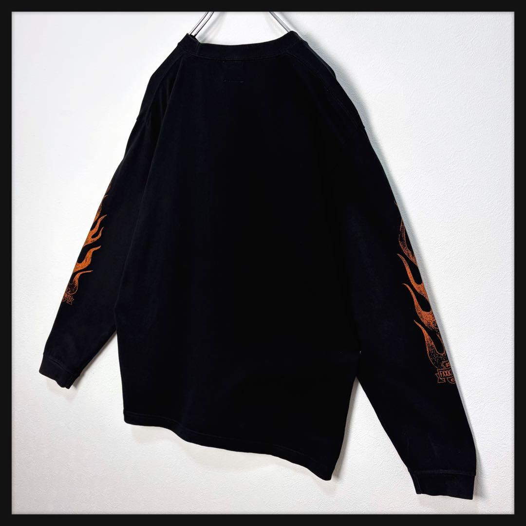 【完売デザイン】FR2 ガール 長袖 ロンT ハーレー ファイヤー 激レア 美品