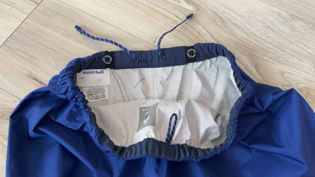 【1回着用】モンベル クレッパー 150(135〜155)cmレインスーツ